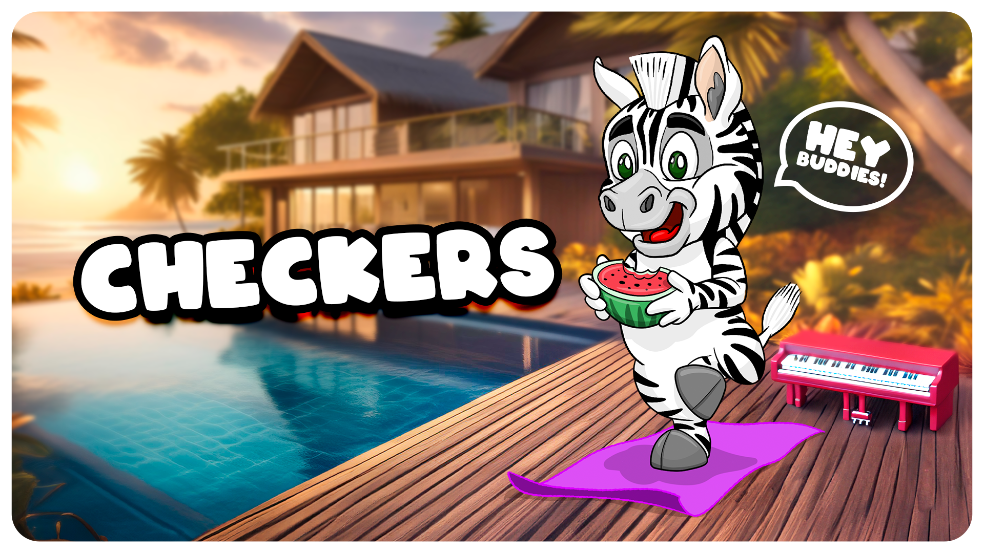 Checkers the zebra